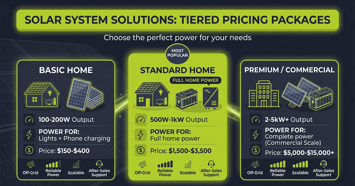 Off-Grid Solar System Packages: Pre-Configured Solutions for Homes, Farms & Businesses